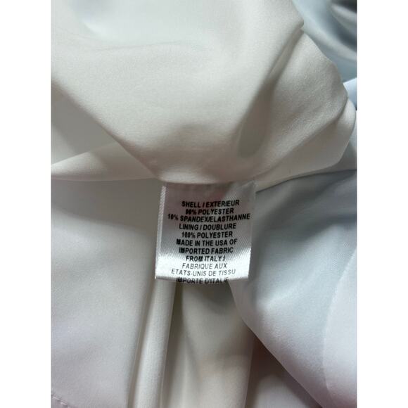 MILLY blue white orange abstract Lou Lou sleeveless knee length sheath dress - Picture 9 of 11